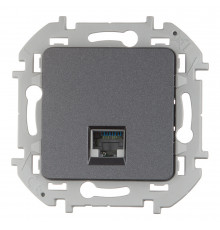 Розетка компьютерная Legrand Inspiria встраиваемая антрацит RJ45 (673828)