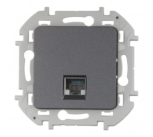 Розетка компьютерная Legrand Inspiria встраиваемая антрацит RJ45 (673828) Розетка компьютерная Legrand Inspiria встраиваемая антрацит RJ45 (673828)