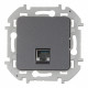 Розетка компьютерная Legrand Inspiria встраиваемая антрацит RJ45 (673828)