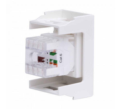 Розетка для кабель-канала компьютерная DKC Viva белая RJ45 2 модуля (45058) Розетка для кабель-канала компьютерная DKC Viva белая RJ45 2 модуля (45058)