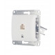 Розетка компьютерная Systeme Electric Glossa встраиваемая белая RJ45 (GSL000181K)