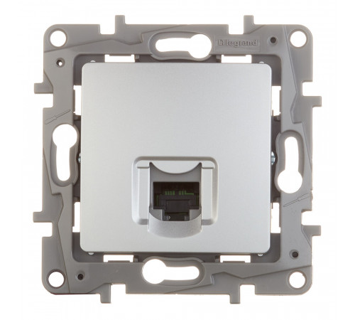 Розетка компьютерная Legrand Etika встраиваемая алюминий RJ45 (672441) Розетка компьютерная Legrand Etika встраиваемая алюминий RJ45 (672441)