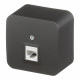 Розетка компьютерная Systeme Electric Blanca накладная антрацит RJ45 (BLNIA045006)