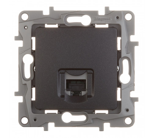 Розетка компьютерная Legrand Etika встраиваемая антрацит RJ45 (672641) Розетка компьютерная Legrand Etika встраиваемая антрацит RJ45 (672641)