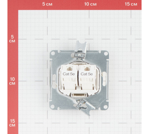 Розетка компьютерная Systeme Electric AtlasDesign встраиваемая бежевая 2хRJ45 (ATN000285) Розетка компьютерная Systeme Electric AtlasDesign встраиваемая бежевая 2хRJ45 (ATN000285)