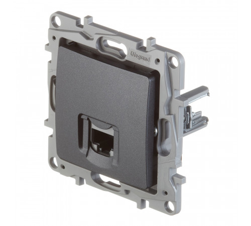 Розетка компьютерная Legrand Etika встраиваемая антрацит RJ45 (672641) Розетка компьютерная Legrand Etika встраиваемая антрацит RJ45 (672641)