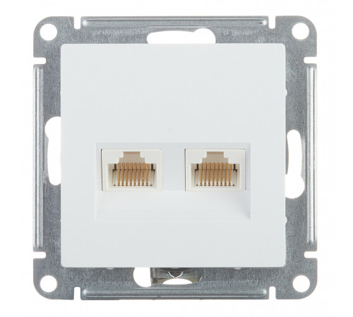 Розетка компьютерная Systeme Electric AtlasDesign встраиваемая белая 2хRJ45 (ATN000185) Розетка компьютерная Systeme Electric AtlasDesign встраиваемая белая 2хRJ45 (ATN000185)