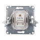 Розетка компьютерная Systeme Electric AtlasDesign встраиваемая белая RJ45 (ATN000183)
