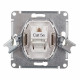 Розетка компьютерная Systeme Electric AtlasDesign встраиваемая бежевая RJ45 (ATN000283)