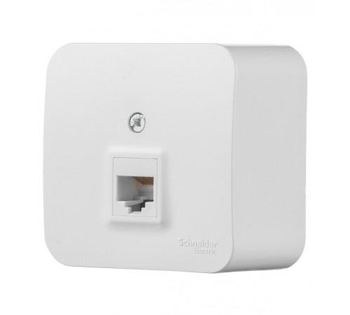 Розетка компьютерная Systeme Electric Blanca накладная белая RJ45 (BLNIA045001)