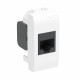 Розетка для кабель-канала компьютерная DKC Brava белая RJ45 2 модуля (76654B)