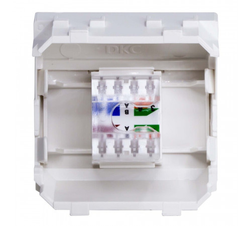 Розетка для кабель-канала компьютерная DKC Brava белая RJ45 1 модуль (76655B) Розетка для кабель-канала компьютерная DKC Brava белая RJ45 1 модуль (76655B)