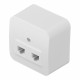 Розетка компьютерная Systeme Electric Blanca накладная белая 2хRJ45 (BLNIA045451)