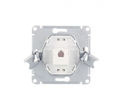 Розетка компьютерная Systeme Electric Glossa встраиваемая бежевая RJ45 (GSL000281K) Розетка компьютерная Systeme Electric Glossa встраиваемая бежевая RJ45 (GSL000281K)