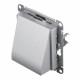 Вывод кабеля Systeme Electric AtlasDesign встраиваемый алюминий (ATN000399)
