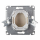 Вывод кабеля Systeme Electric AtlasDesign встраиваемый бежевый (ATN000299)