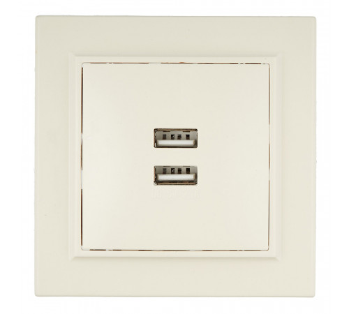 Розетка USB EKF Минск встраиваемая бежевая 2хUSB-А (ERR-2USB-200) Розетка USB EKF Минск встраиваемая бежевая 2хUSB-А (ERR-2USB-200)