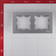 Рамка Systeme Electric AtlasDesign двухместная алюминий (ATN000302)
