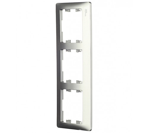 Рамка Systeme Electric Glossa трехместная алюминий (GSL000303) Рамка Systeme Electric Glossa трехместная алюминий (GSL000303)