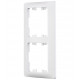 Рамка Systeme Electric Glossa двухместная белая (GSL000102)