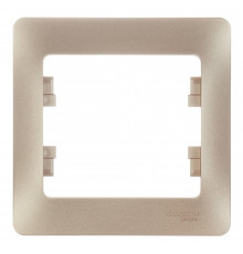 Рамка Systeme Electric Glossa oдноместная титан (GSL000401)