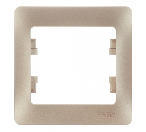 Рамка Systeme Electric Glossa oдноместная титан (GSL000401)