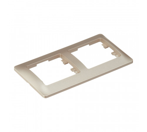 Рамка Systeme Electric Glossa двухместная титан (GSL000402) Рамка Systeme Electric Glossa двухместная титан (GSL000402)