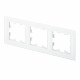Рамка Systeme Electric AtlasDesign Nature трехместная белая (ATN320103)