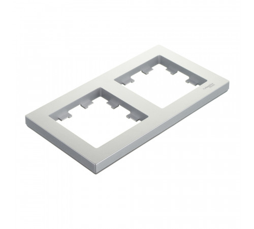Рамка Systeme Electric AtlasDesign двухместная алюминий (ATN000302) Рамка Systeme Electric AtlasDesign двухместная алюминий (ATN000302)