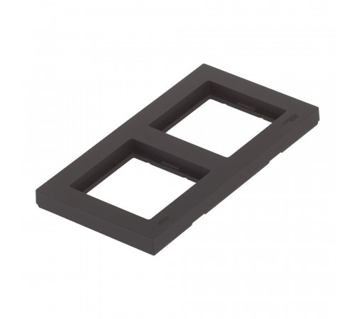 Рамка Systeme Electric AtlasDesign Aqua двухместная карбон (ATN441002)