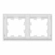 Рамка Systeme Electric AtlasDesign Nature двухместная белая (ATN320102)