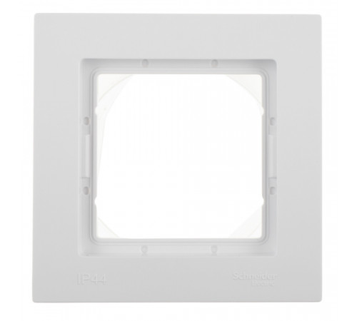 Рамка Systeme Electric AtlasDesign Aqua одноместная белая (ATN440101)