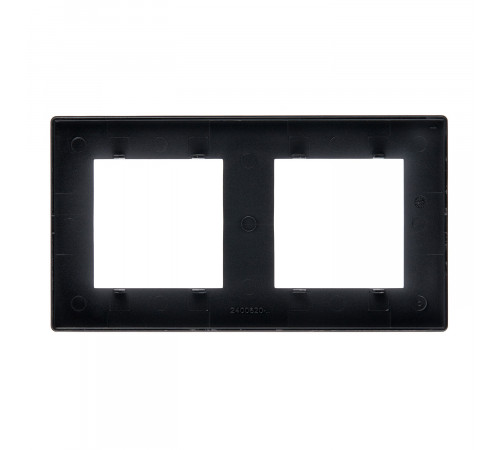 Рамка Simon 24 Harmonie двухместная графит (2400620-038) Рамка Simon 24 Harmonie двухместная графит (2400620-038)