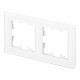 Рамка Systeme Electric AtlasDesign Nature двухместная белая (ATN320102)