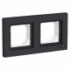 Рамка Systeme Electric AtlasDesign Aqua двухместная карбон (ATN441002)