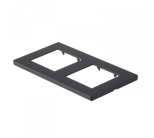 Рамка Simon 24 Harmonie двухместная графит (2400620-038) Рамка Simon 24 Harmonie двухместная графит (2400620-038)