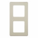 Рамка Legrand Inspiria двухместная слоновая кость (673941)