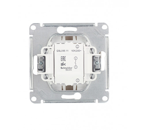 Выключатель Systeme Electric Glossa одноклавишный встраиваемый бежевый (GSL000211) Выключатель Systeme Electric Glossa одноклавишный встраиваемый бежевый (GSL000211)