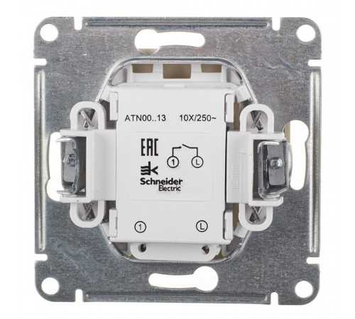 Выключатель Systeme Electric AtlasDesign одноклавишный встраиваемый бежевый с подсветкой (ATN000213) Выключатель Systeme Electric AtlasDesign одноклавишный встраиваемый бежевый с подсветкой (ATN000213)