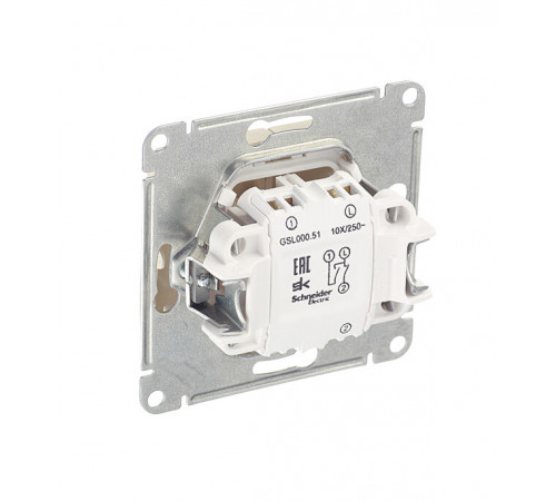 Выключатель Systeme Electric Glossa двухклавишный встраиваемый бежевый (GSL000251) Выключатель Systeme Electric Glossa двухклавишный встраиваемый бежевый (GSL000251)