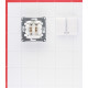 Выключатель Systeme Electric Glossa двухклавишный встраиваемый белый с подсветкой (GSL000153)