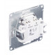 Выключатель Systeme Electric Glossa одноклавишный встраиваемый белый с подсветкой (GSL000113)