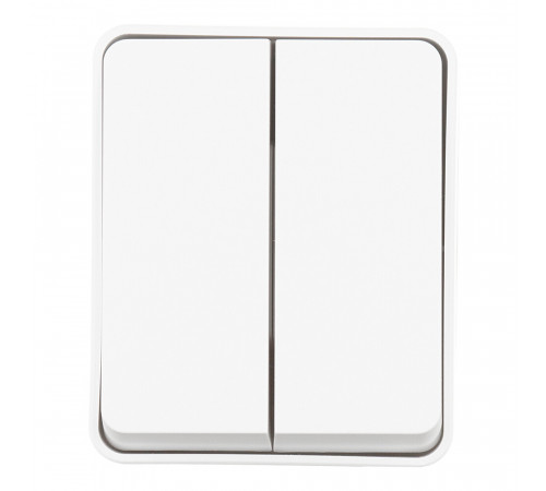 Выключатель Systeme Electric AtlasDesign Profi54 двухклавишный накладной белый (ATN540151) Выключатель Systeme Electric AtlasDesign Profi54 двухклавишный накладной белый (ATN540151)