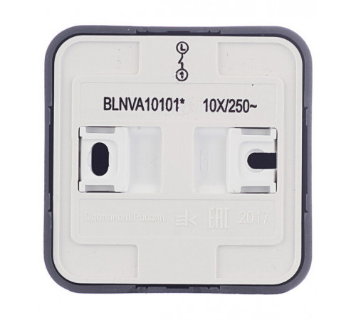 Выключатель Systeme Electric Blanca одноклавишный накладной антрацит (BLNVA101016) Выключатель Systeme Electric Blanca одноклавишный накладной антрацит (BLNVA101016)