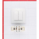 Выключатель Systeme Electric Blanca двухклавишный встраиваемый белый (BLNVS010501)