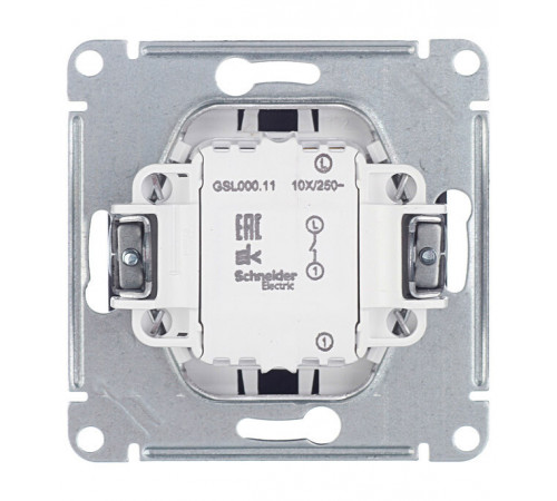 Выключатель Systeme Electric Glossa одноклавишный встраиваемый антрацит (GSL000711) Выключатель Systeme Electric Glossa одноклавишный встраиваемый антрацит (GSL000711)