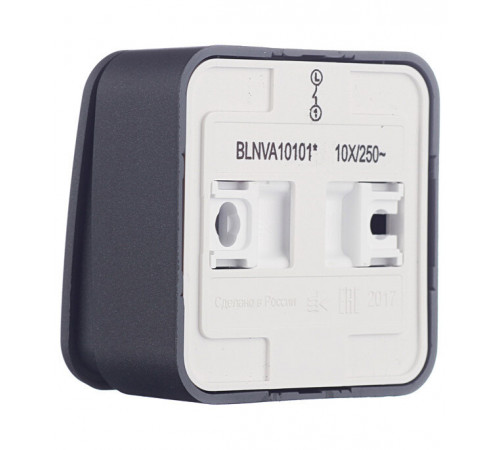 Выключатель Systeme Electric Blanca одноклавишный накладной антрацит (BLNVA101016) Выключатель Systeme Electric Blanca одноклавишный накладной антрацит (BLNVA101016)