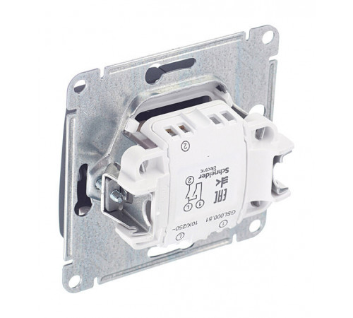 Выключатель Systeme Electric Glossa двухклавишный встраиваемый антрацит (GSL000751) Выключатель Systeme Electric Glossa двухклавишный встраиваемый антрацит (GSL000751)