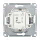 Выключатель Systeme Electric Glossa одноклавишный встраиваемый титан (GSL000411)