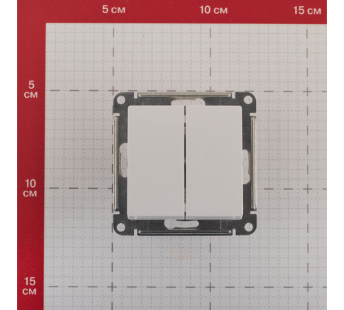 Выключатель Systeme Electric AtlasDesign двухклавишный встраиваемый белый (ATN000151) Выключатель Systeme Electric AtlasDesign двухклавишный встраиваемый белый (ATN000151)